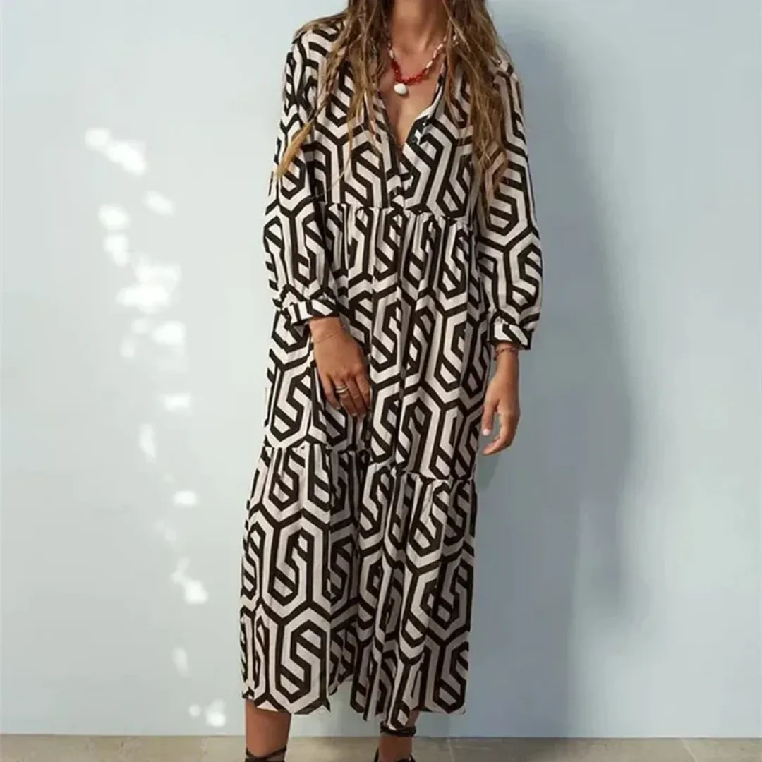 Women's Casual Oversized Smock Dress | Midi