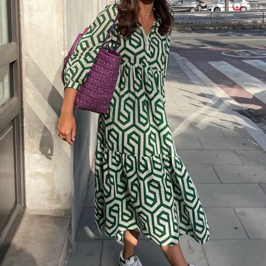 Women's Casual Oversized Smock Dress | Midi