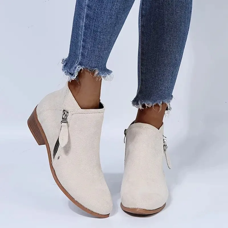 Women's Chunky Heel Ankle Boots