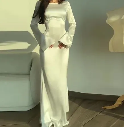 Women's Elegant Flowy Long Sleeve Dress | Maxi