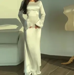 Women's Elegant Flowy Long Sleeve Dress | Maxi