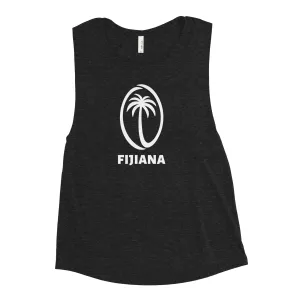 Women's Fijiana Black Muscle Tank