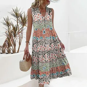 Women's Floral A Line Dress | Midi