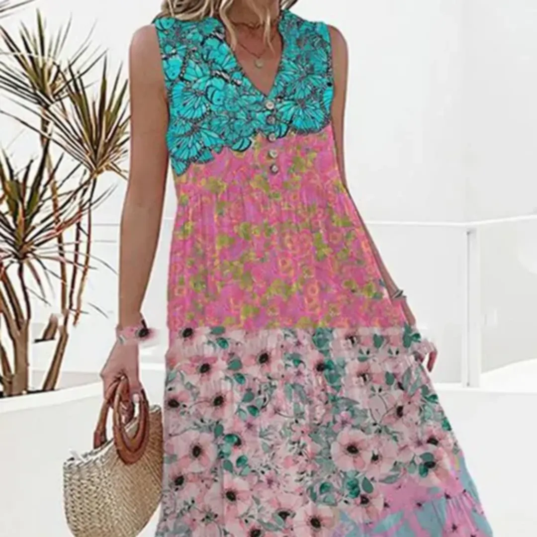 Women's Floral A Line Dress | Midi