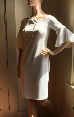 Women's Joseph Ribkoff | Dress with Bell Sleeves | Ecru
