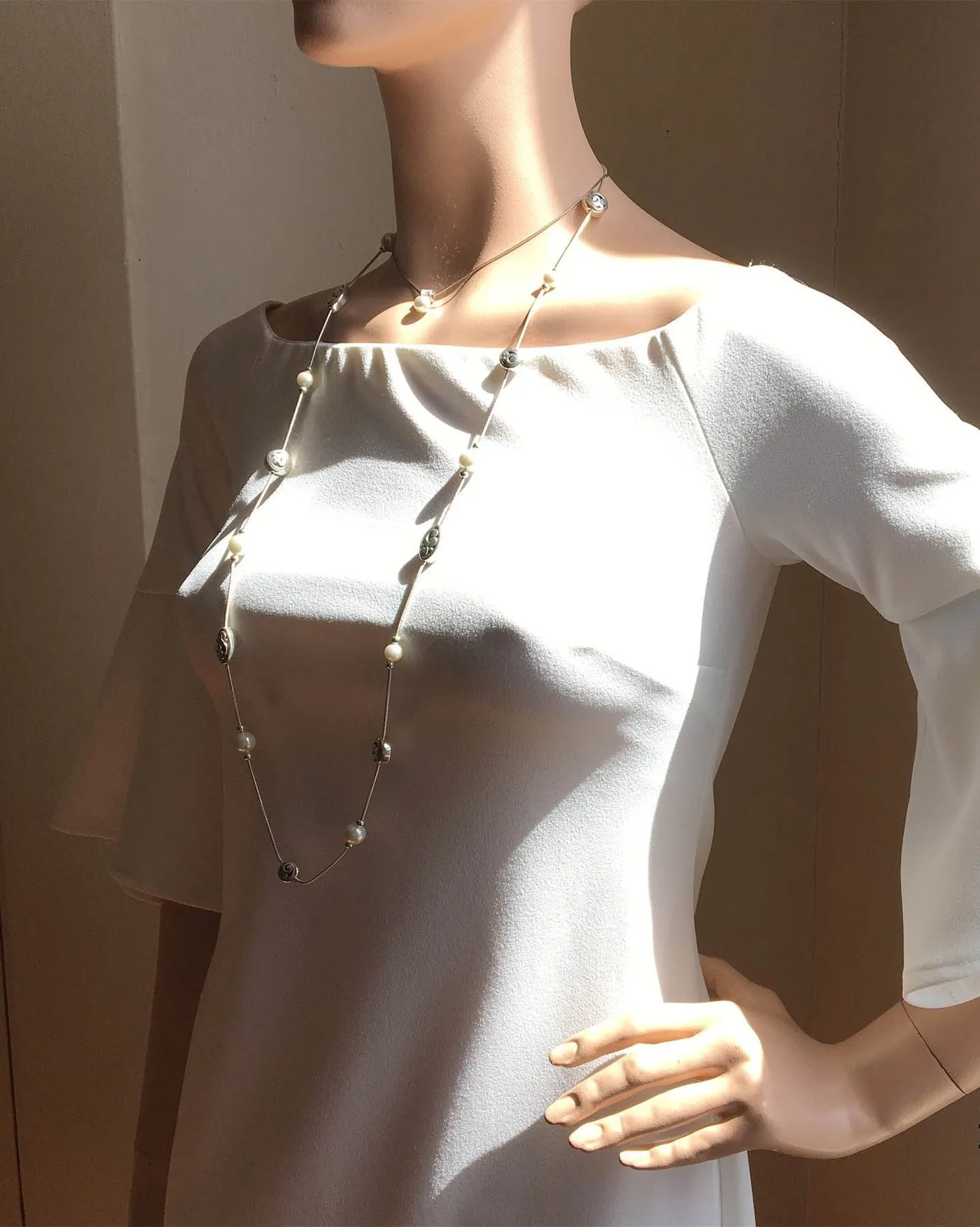 Women's Joseph Ribkoff | Dress with Bell Sleeves | Ecru