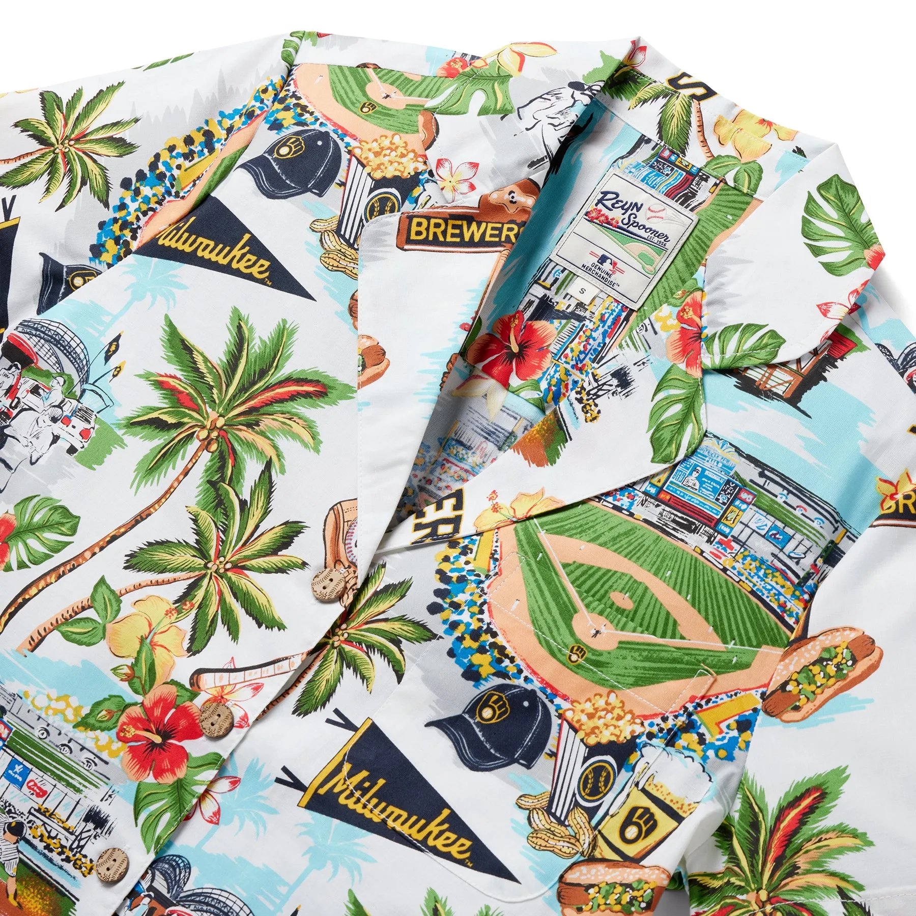 WOMEN'S MILWAUKEE BREWERS SCENIC CAMP SHIRT