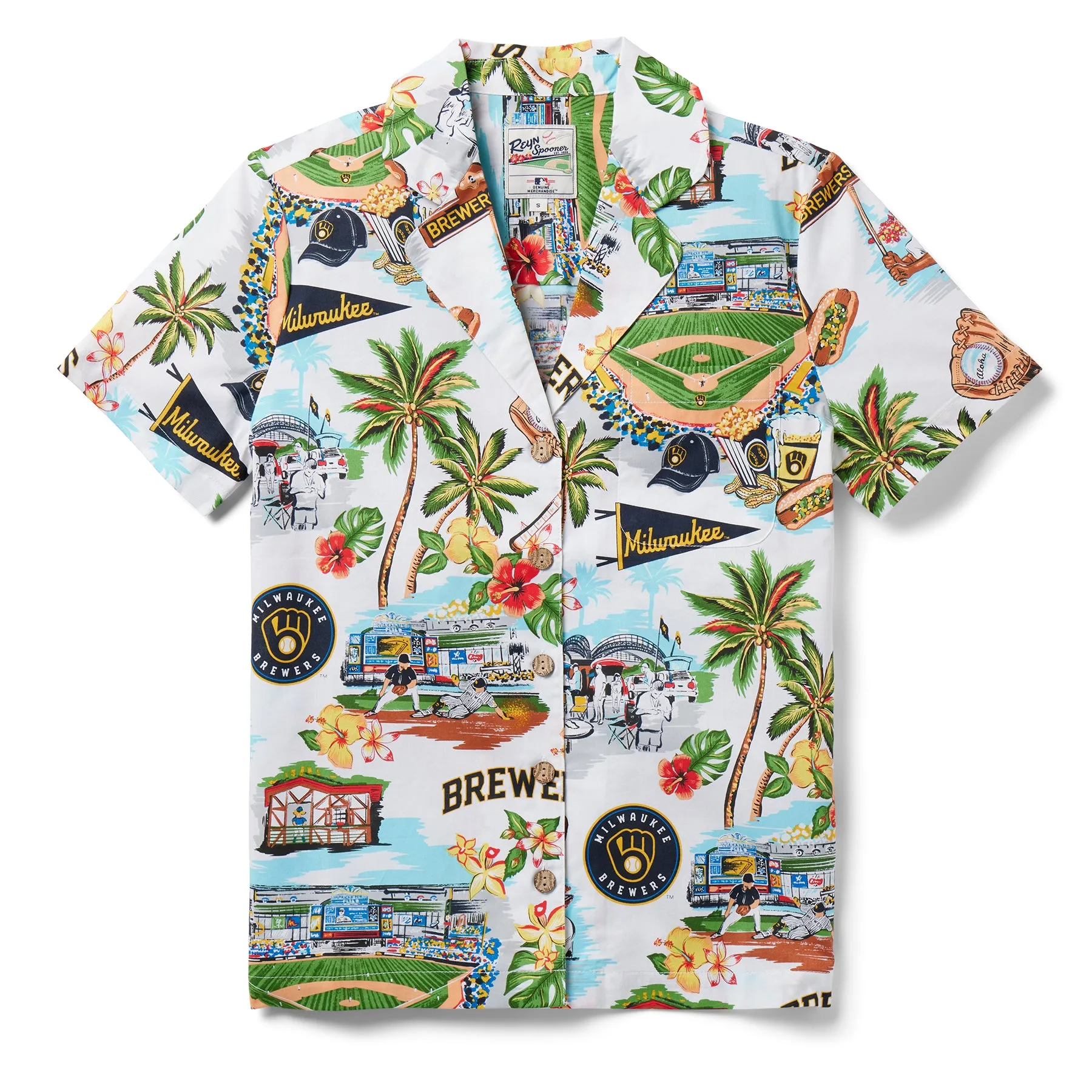 WOMEN'S MILWAUKEE BREWERS SCENIC CAMP SHIRT