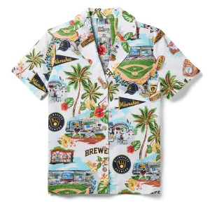 WOMEN'S MILWAUKEE BREWERS SCENIC CAMP SHIRT