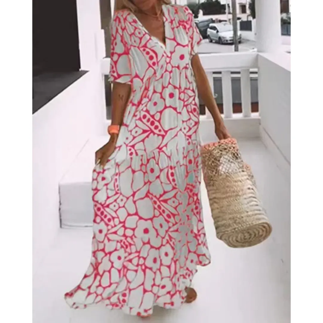 Women's Oversized Floral Beach Dress | Maxi