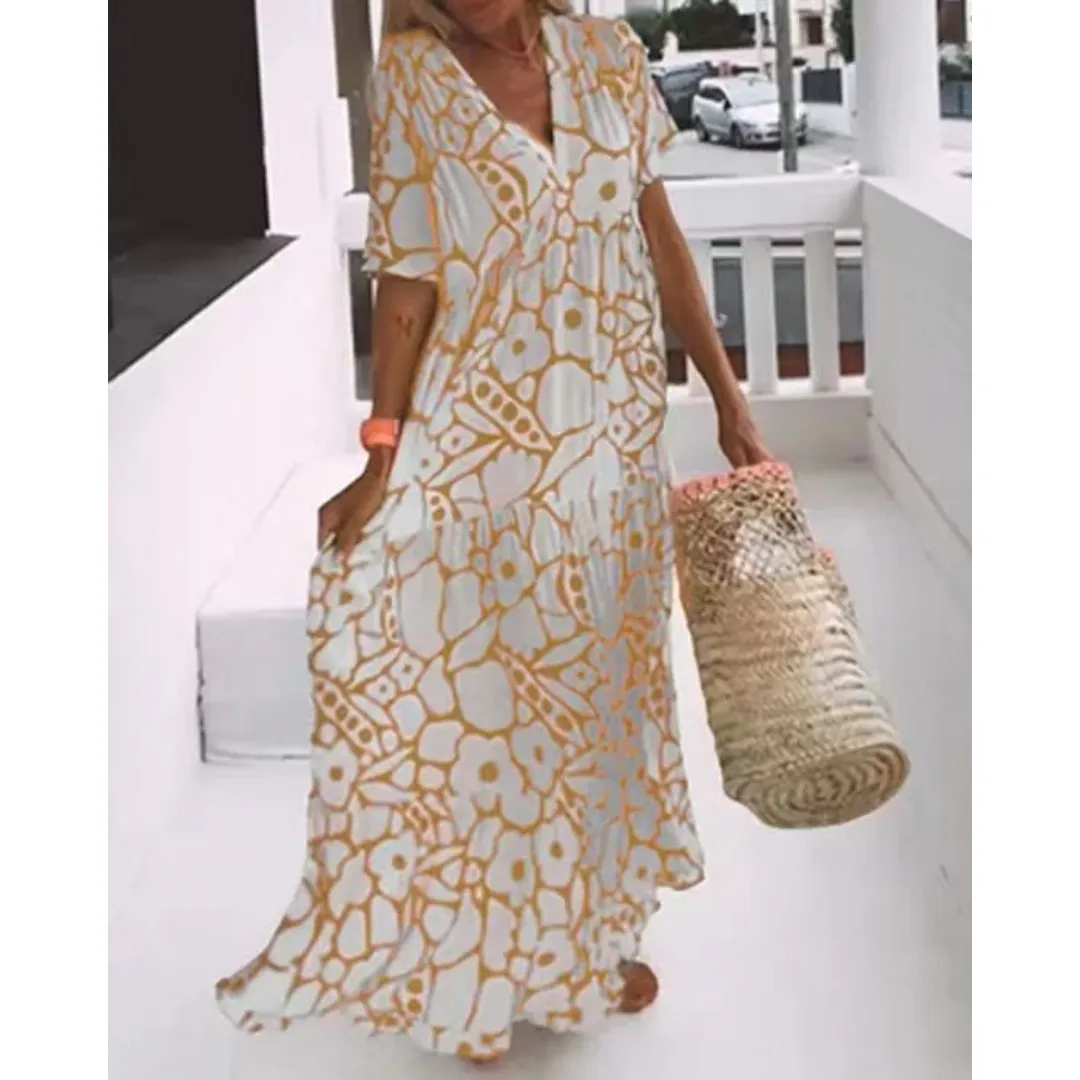 Women's Oversized Floral Beach Dress | Maxi