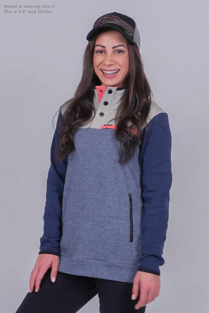 Women's Powell Fleece Pullover, Cuff Waist