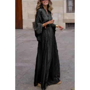 Women's Puff Sleeve Summer Flare Dress | Maxi