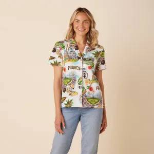 WOMEN'S SAN DIEGO PADRES SCENIC CAMP SHIRT