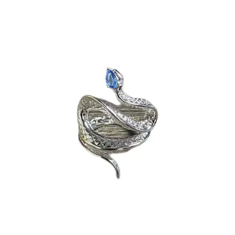 Women's Snake Ring with Platinum Finish - Stylish Alloy Jewelry