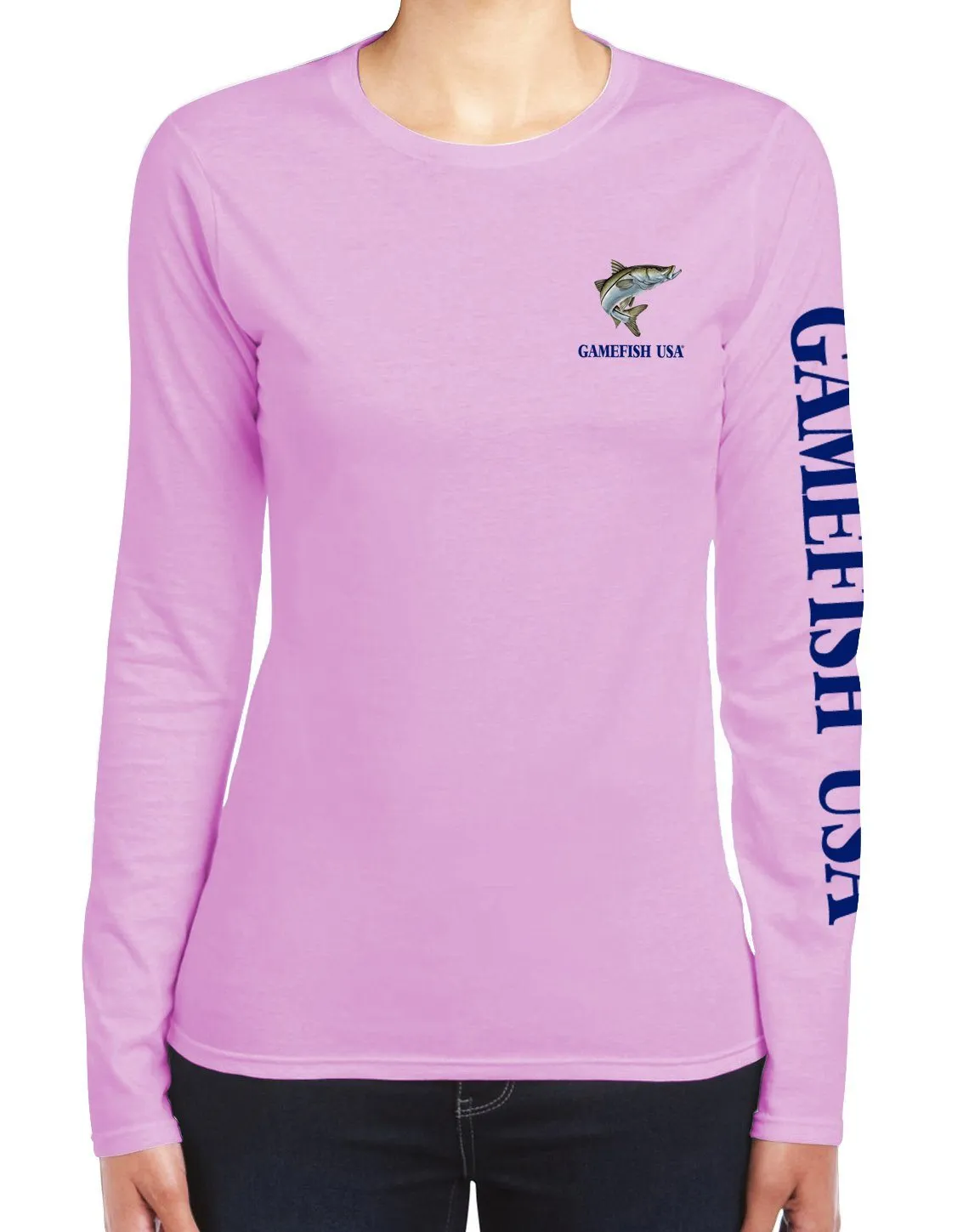 Women's UPF 50 Lightweight Microfiber Moisture Wicking Performance Fishing Shirt EAT DRINK FISH
