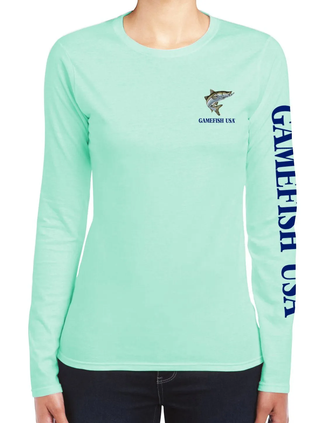 Women's UPF 50 Lightweight Microfiber Moisture Wicking Performance Fishing Shirt EAT DRINK FISH