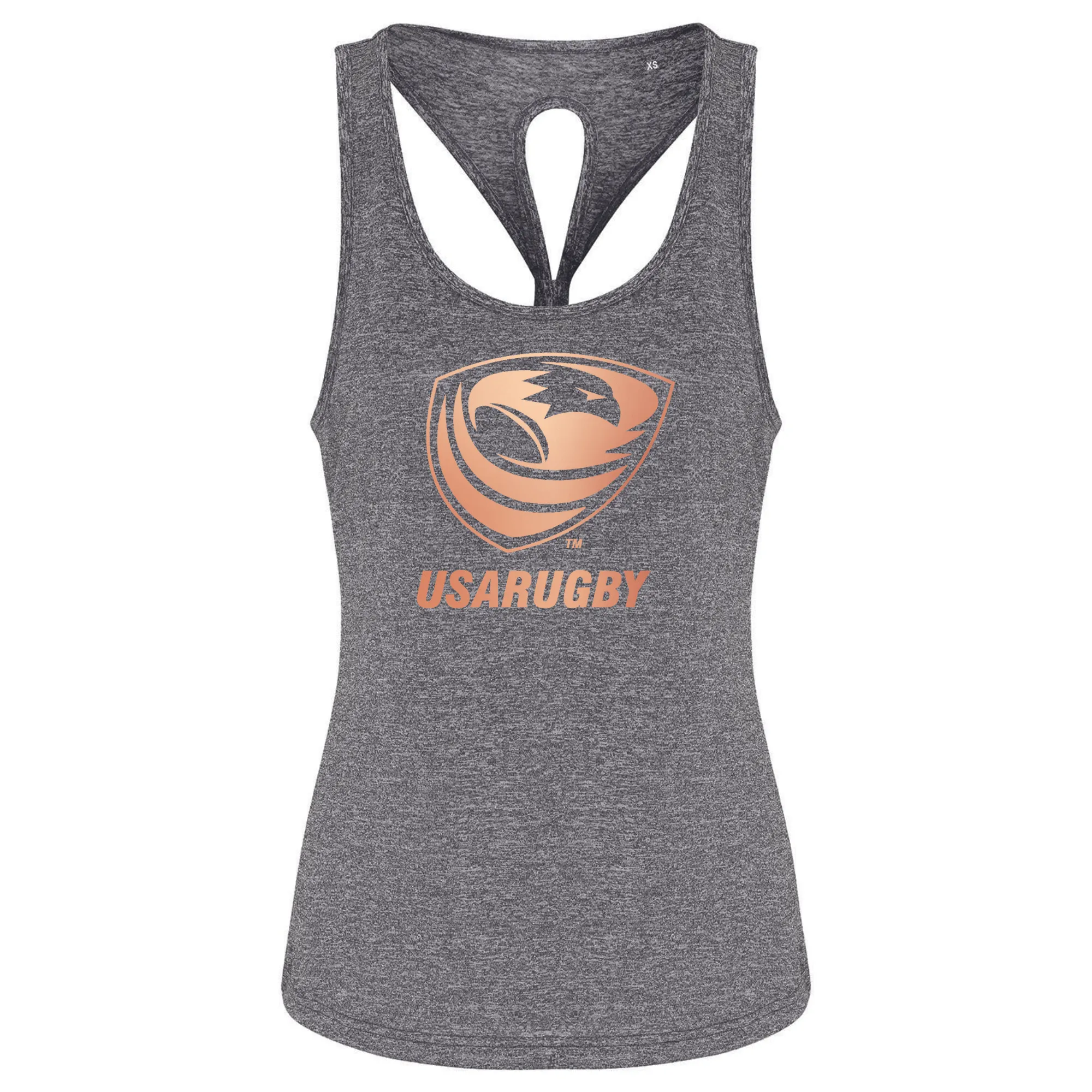 Women's USA Rugby Bronze TriDri Knot Back Tank