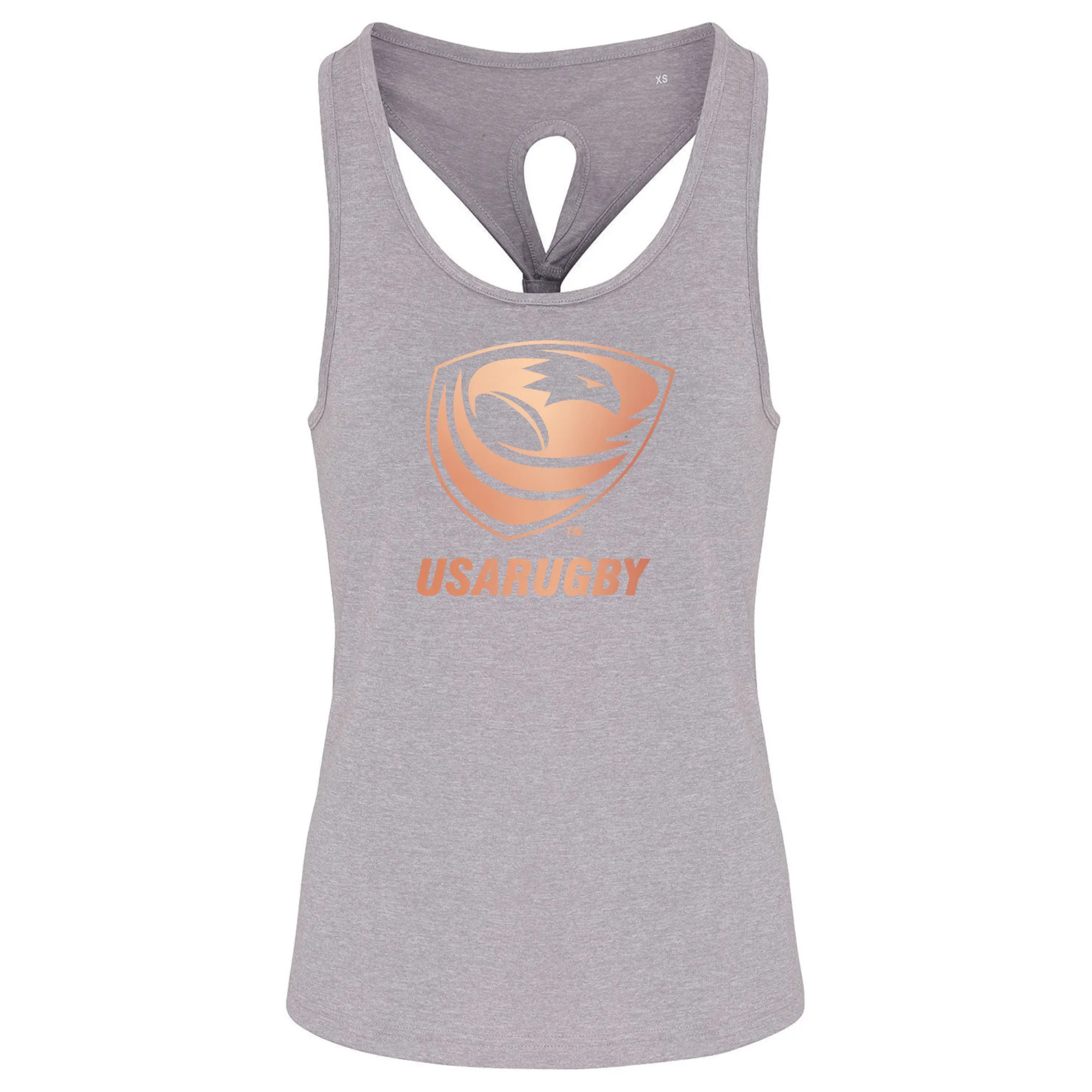 Women's USA Rugby Bronze TriDri Knot Back Tank