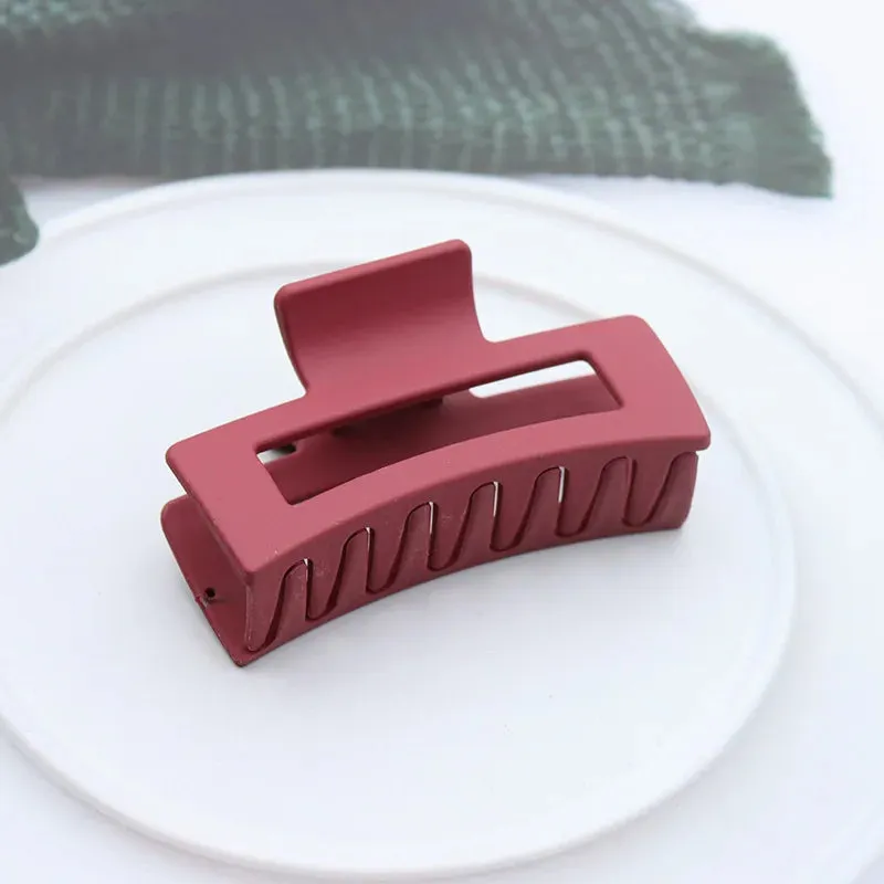 Wome'sn Girls Plastic Hair Claws Hair Clips Headwear Large Size Hairpin Crab Barrette Fashion Ornament Hair Accessories