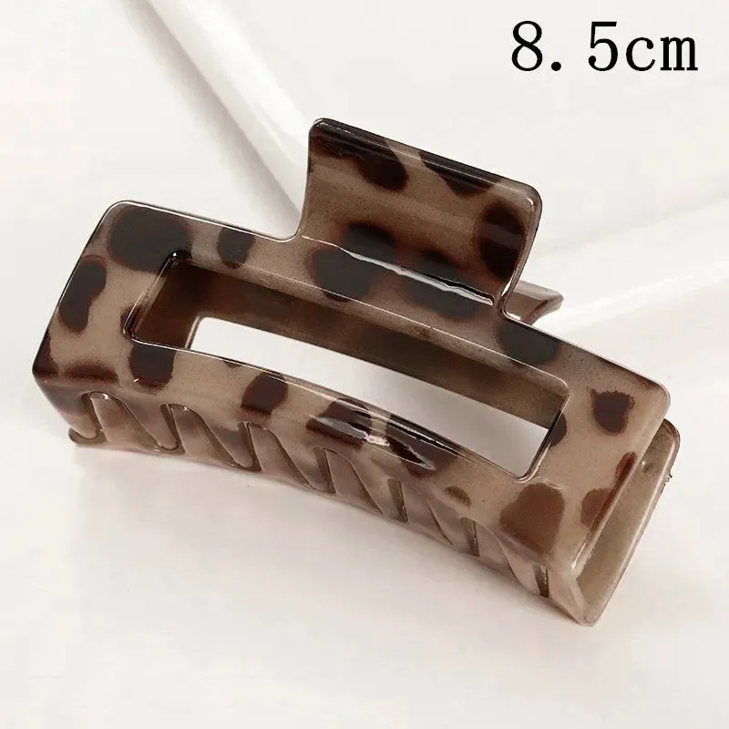 Wome'sn Girls Plastic Hair Claws Hair Clips Headwear Large Size Hairpin Crab Barrette Fashion Ornament Hair Accessories