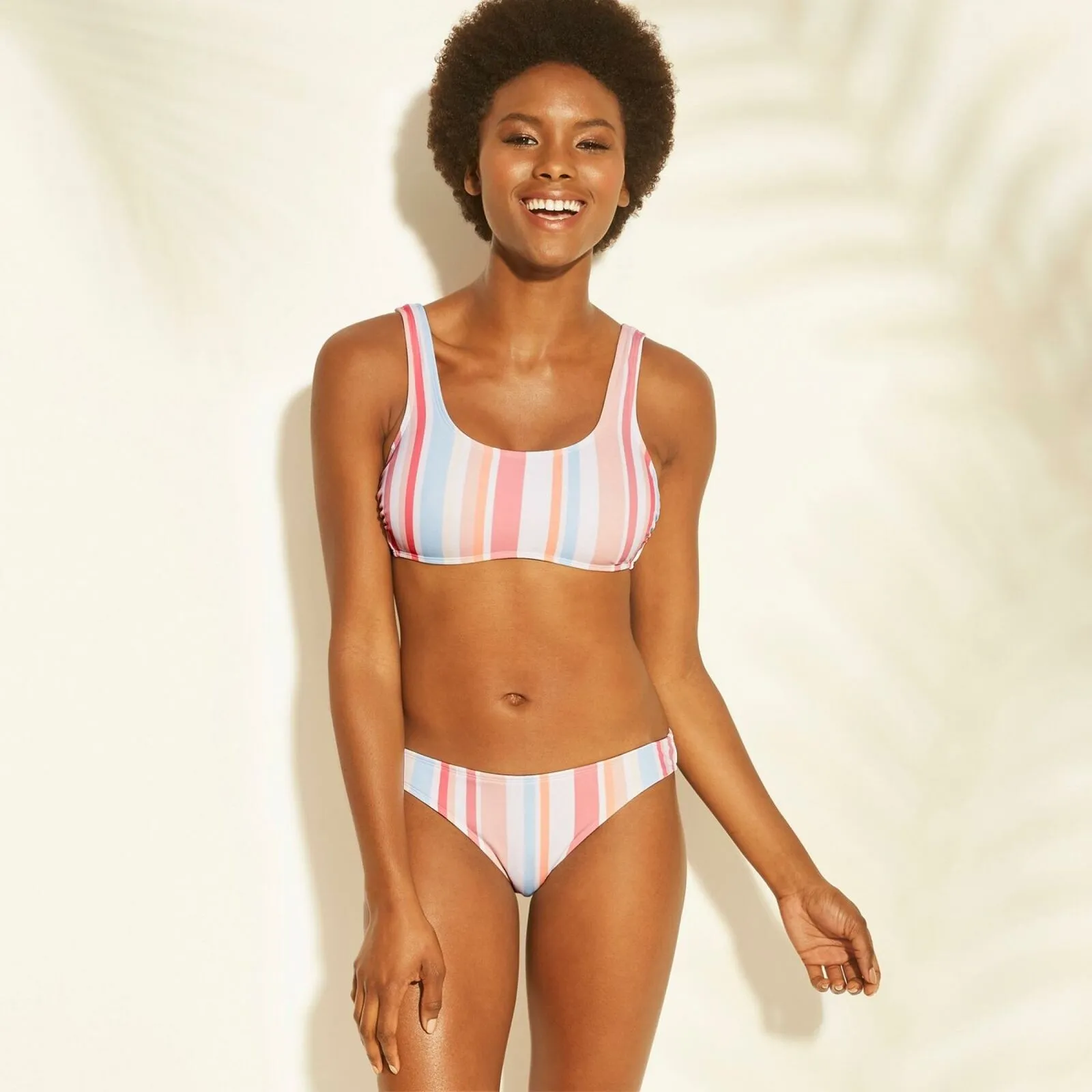 Xhilaration Women's Stripe Hipster Bikini Bottom
