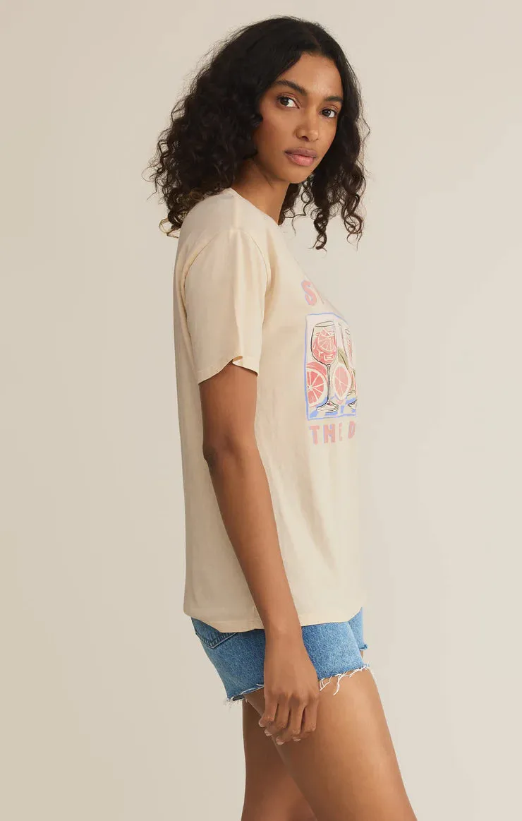 Z SUPPLY- WOMEN'S SPRITZ BOYFRIEND TEE