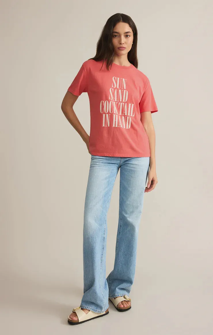 Z SUPPLY- WOMEN'S SUN & SAND BOYFRIEND TEE