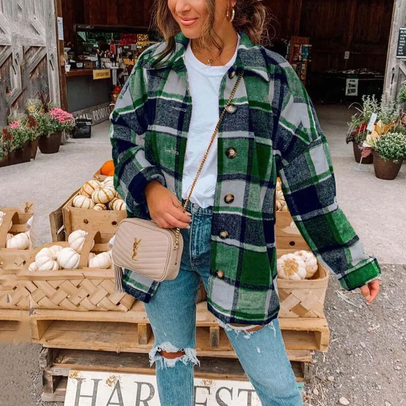 Zaira® | Trendy Oversized Flannel Shirt