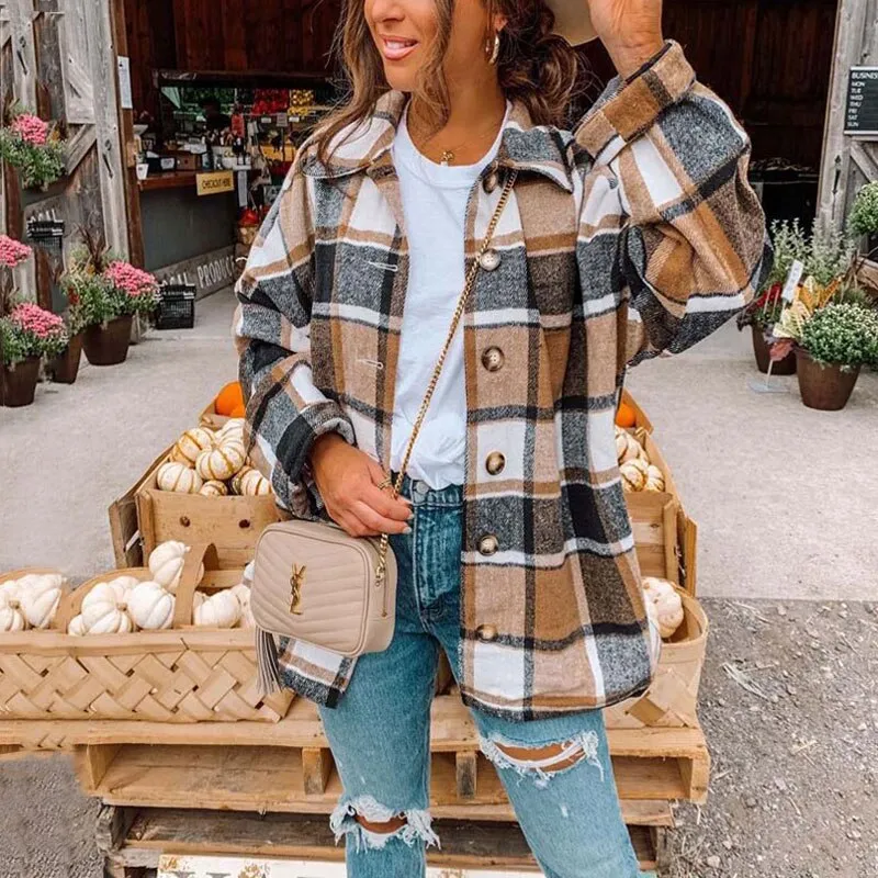 Zaira® | Trendy Oversized Flannel Shirt