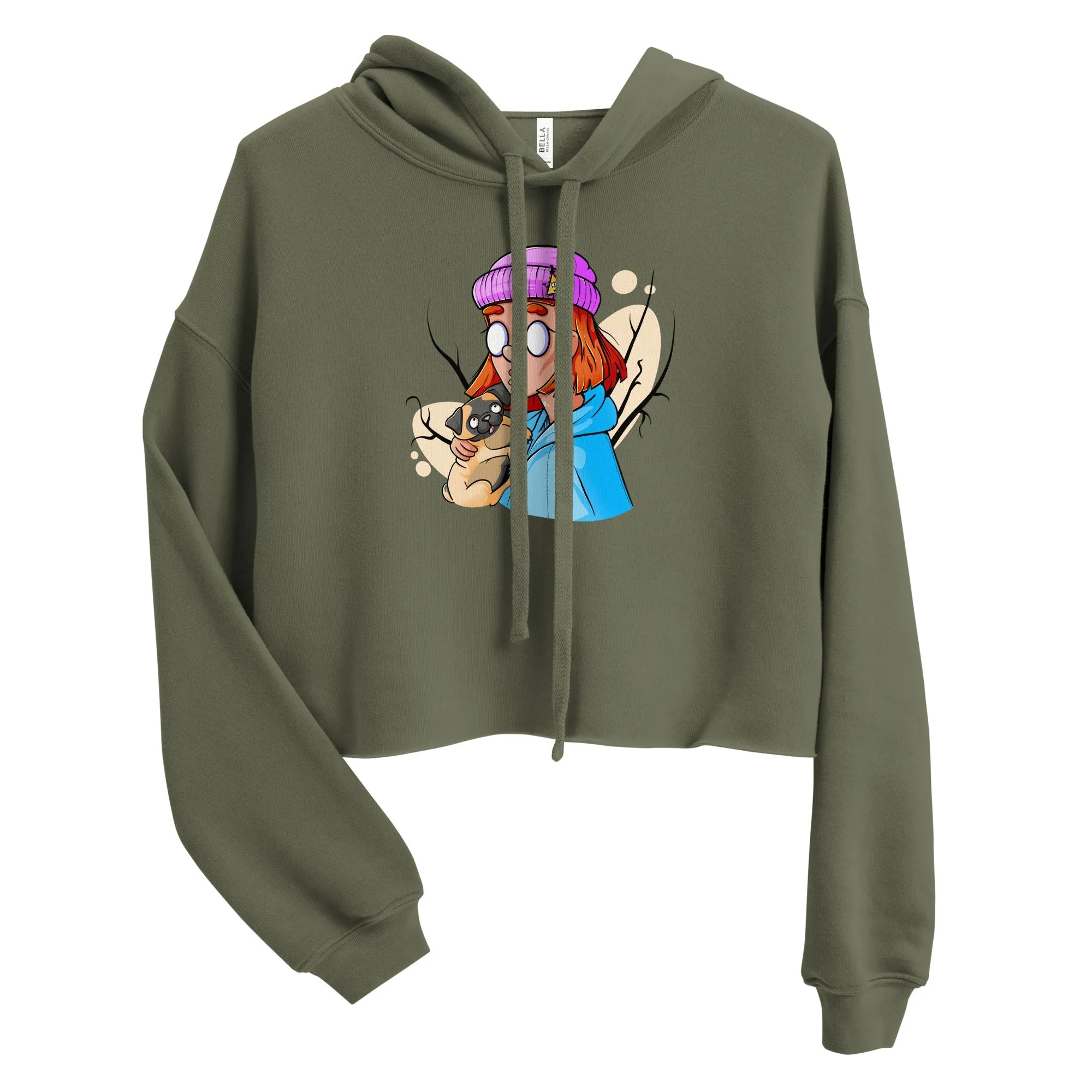 ZOMBIE MOOD 2 Women's Crop Hoodie