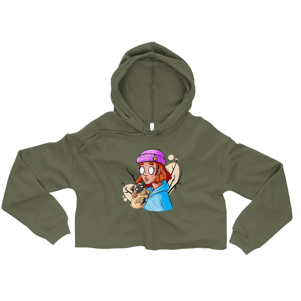 ZOMBIE MOOD 2 Women's Crop Hoodie